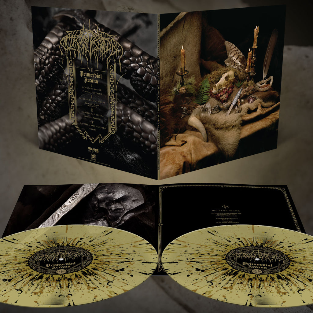 PRIMORDIAL ARCANA DLX 2xLP - Translucent Gold with Heavy Brown, Gold and White Splatter